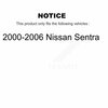 Tmc Rear Suspension Struts Pair For 2000-2006 Nissan Sentra K78-100735